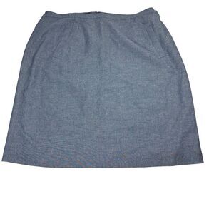 Kasper Light Blue Chambray Skirt size 20W